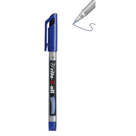 Marker Stabilo 4-ALL czarny okrągła końcówka (070487)